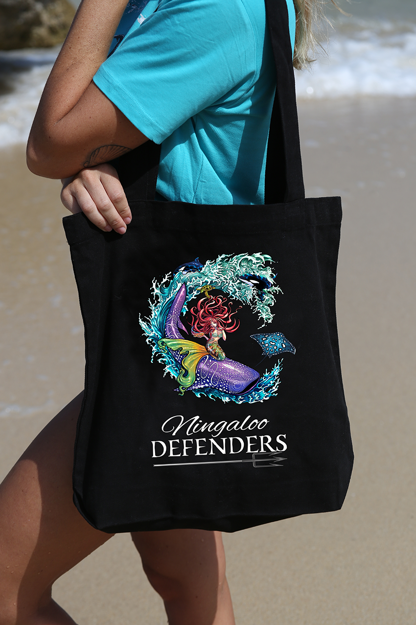 Carry (Tote) Bags - Ningaloo Defenders - Black & White – Ningaloo Swimwear